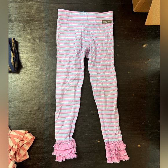 Matilda Jane - (Enchanted Garden) Sun kisses Striped & Dot leggings |Size 6| - Picture 1 of 2